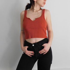 blood orange urban outfitters crop top